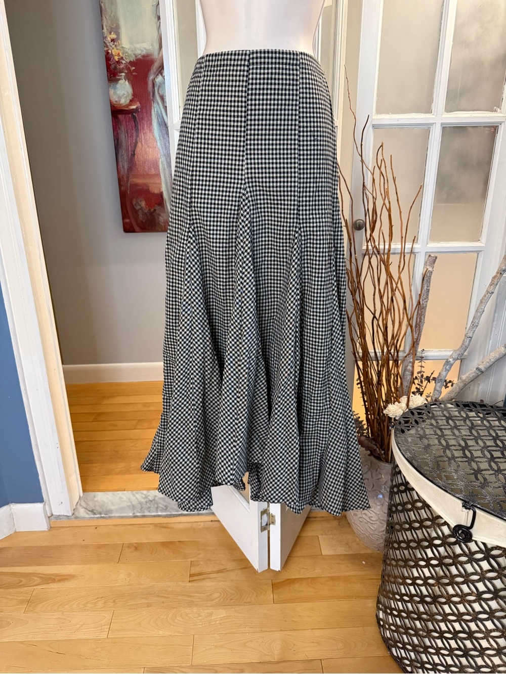 ✨VICI Gingham Trumpet Skirt Small✨